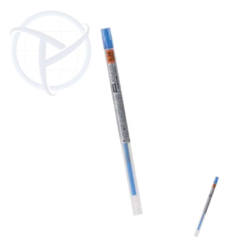 테닉 스타일핏트 볼펜리필 블루 0.28mm 사무용볼펜 필기볼펜 부드러운펜 : 테닉몰