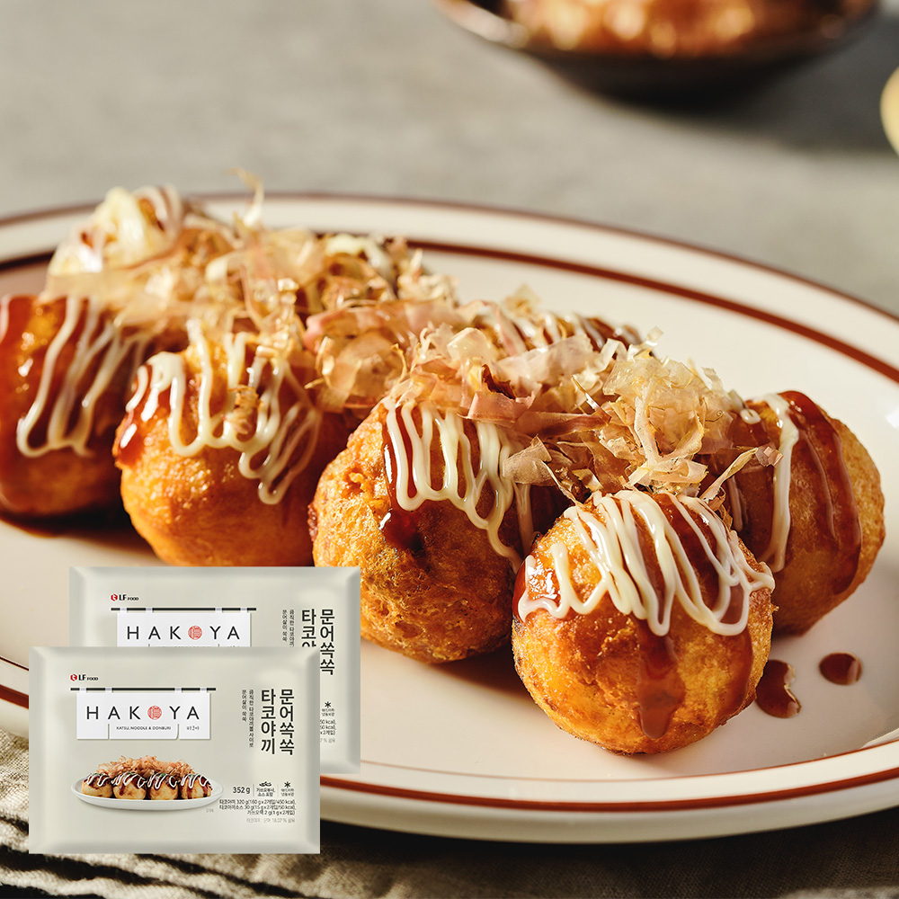 [1+1] 하코야 문어쏙쏙 타코야끼 352g x2팩 / 냉동타코야끼 : LF Food