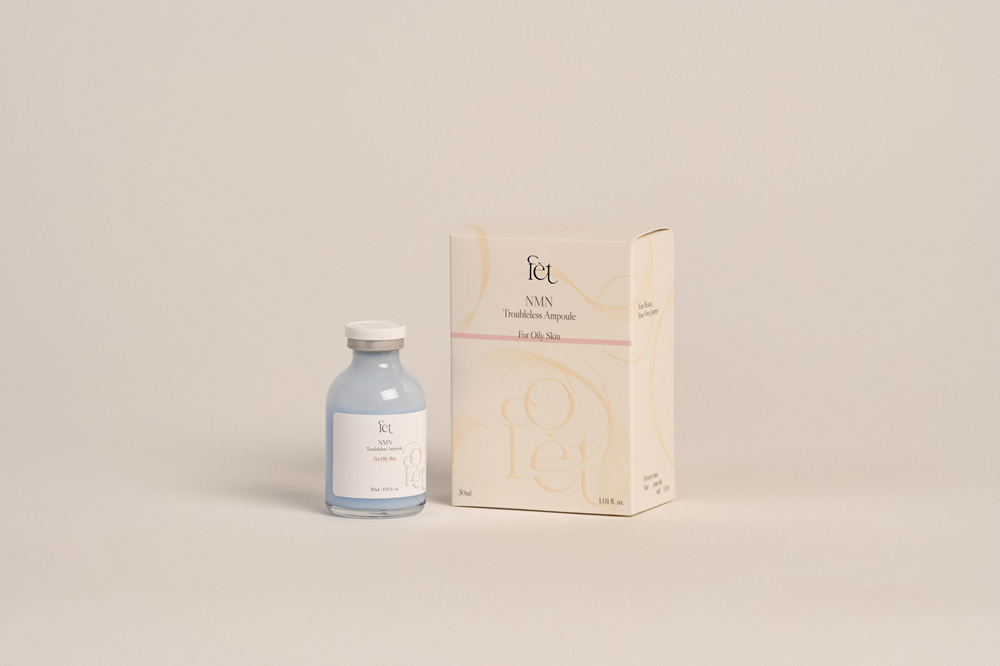 [맞춤형화장품] FET 에프이티 NMN 엔엠엔 트러블리스 앰플 30ml : 뽀에따