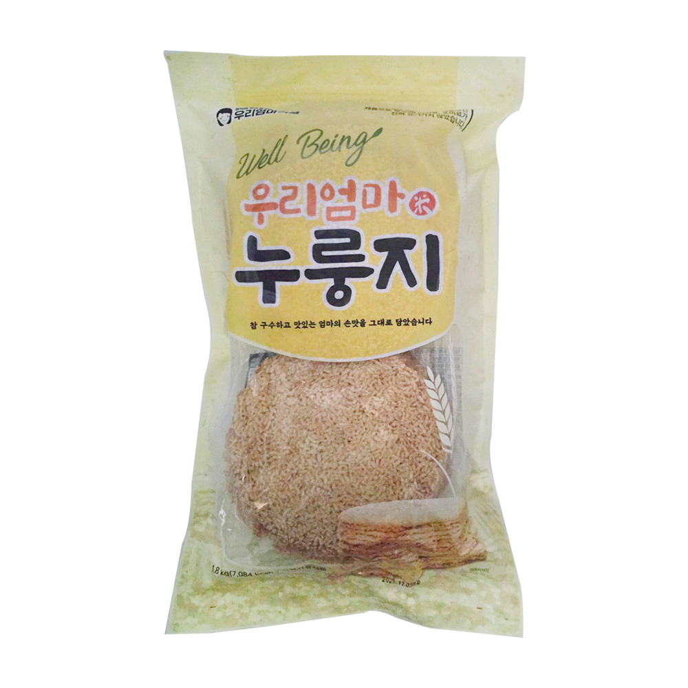 옥봉식품 우리엄마 누룽지 1.8kg : 하이식자재마트