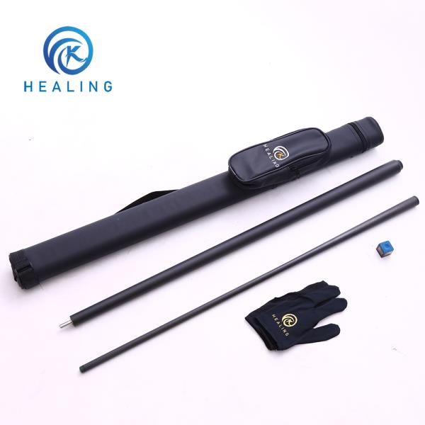 카본큐대 전체 탄소 섬유  큐 1/2 분할 12.8mm 팁 Uniloc 조인트 카본 + 3K 광택 엉덩이 풀 게임 당구 : 우최14