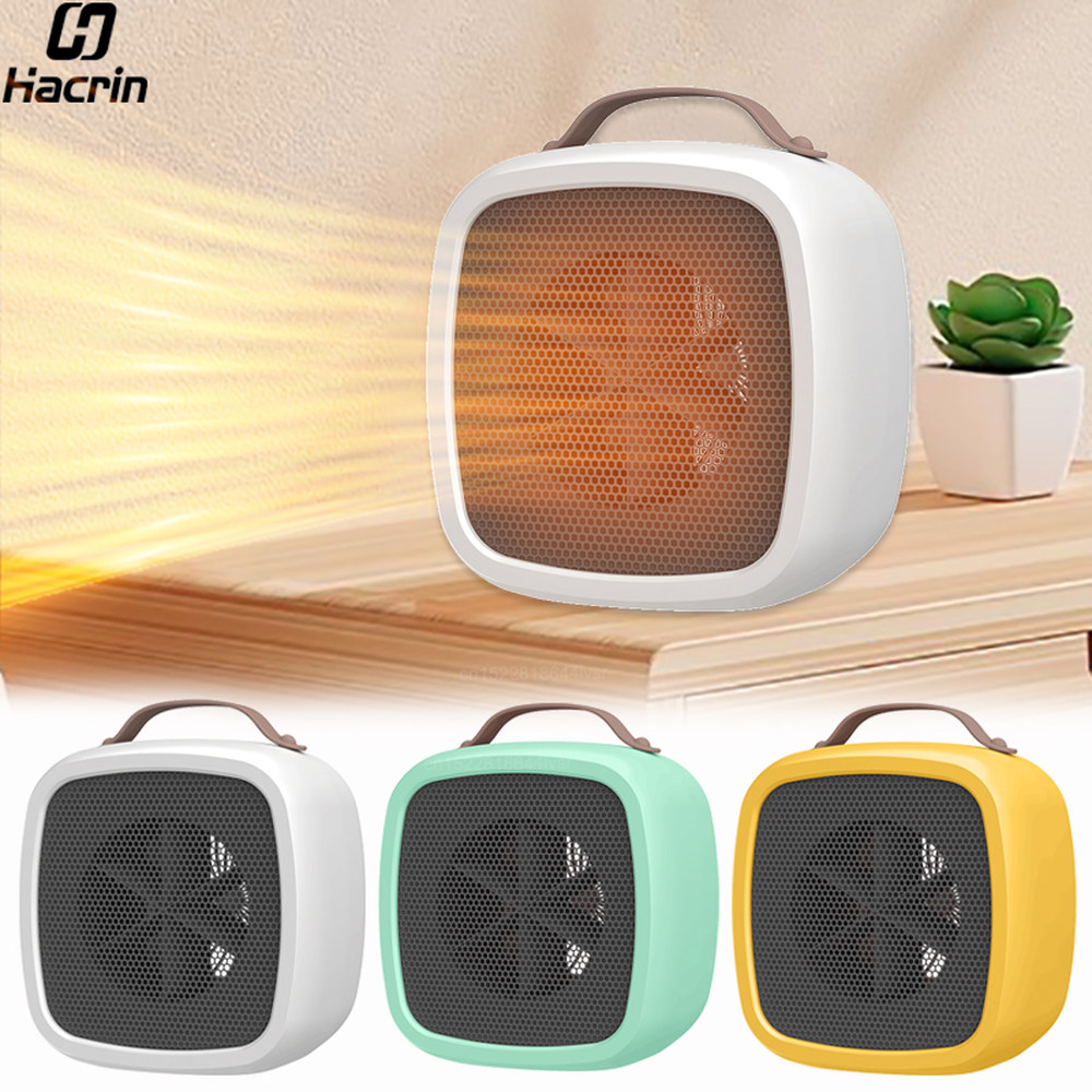 선풍기 히터 휴대용 미니 송풍기 공간 500W 가정용 욕실용 공기 데스크탑 PTC 소형 : 웰케어세라