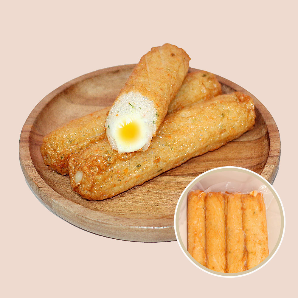 산아 휴게소 수제 스트링 체다 크림 빵빵 어묵바 핫바 4개입 오뎅 캠핑 술안주 아이간식 : 산아몰