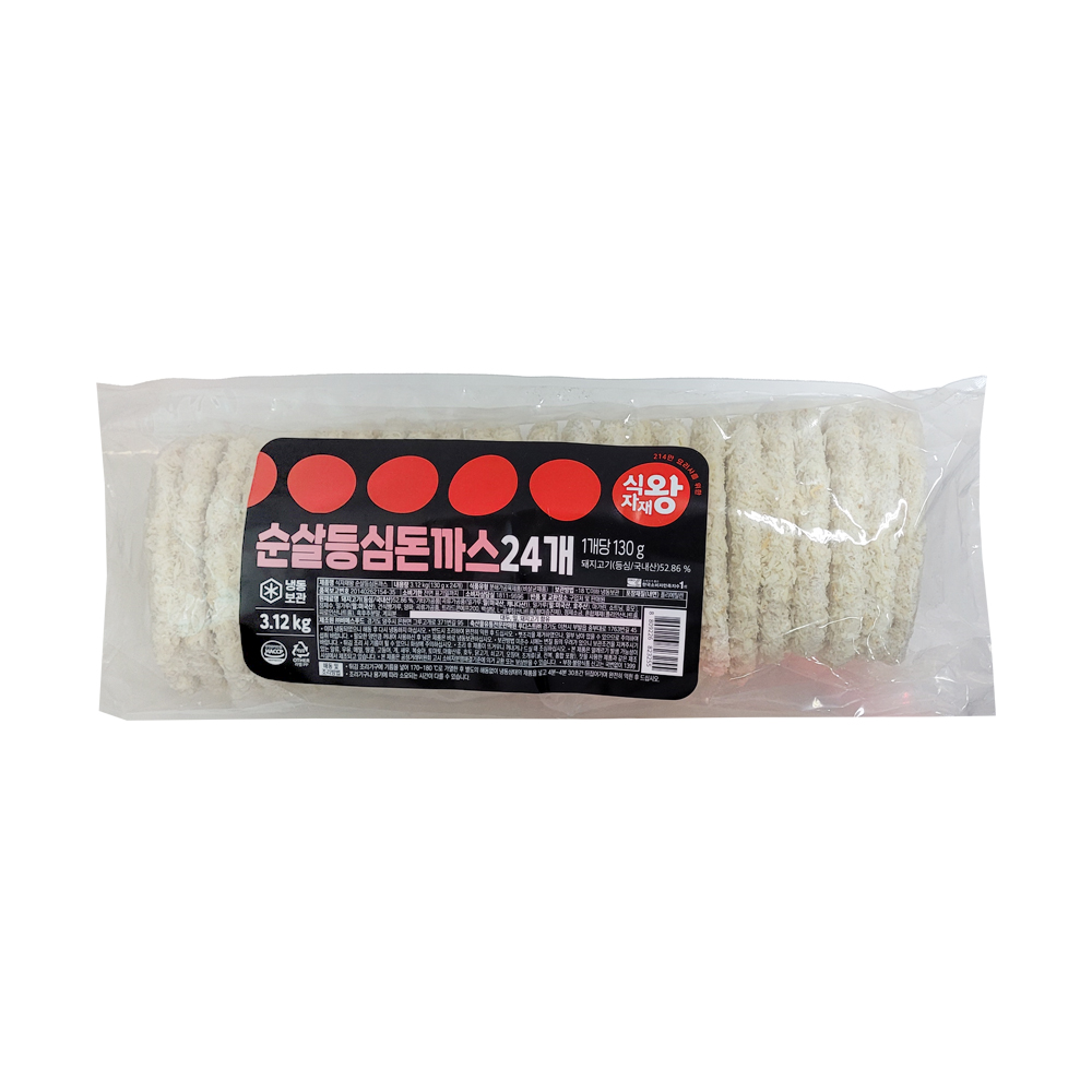 식자재왕 순살등심돈까스(130gx24) 3.12kg (8809226823255) / 식자재(냉동) : 서울서남부농협하나로마트