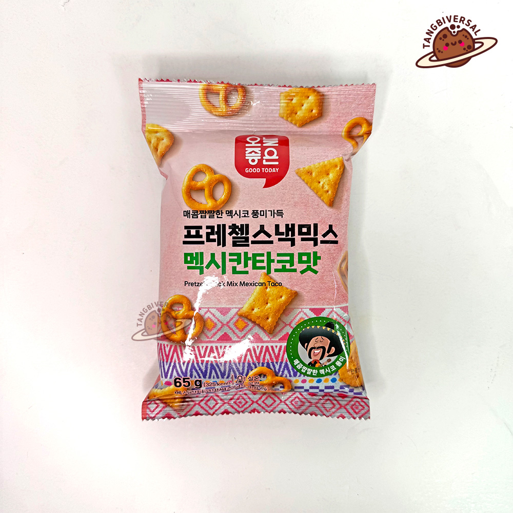 오늘좋은 프레첼스낵믹스 멕시칸타코맛 65g : 탕비버셜