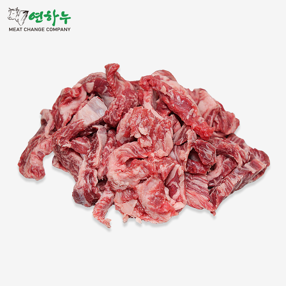 연하누 1등급 투뿔 한우 못난이생고기 200g(냉장) 구이용 국거리용 : 연하누
