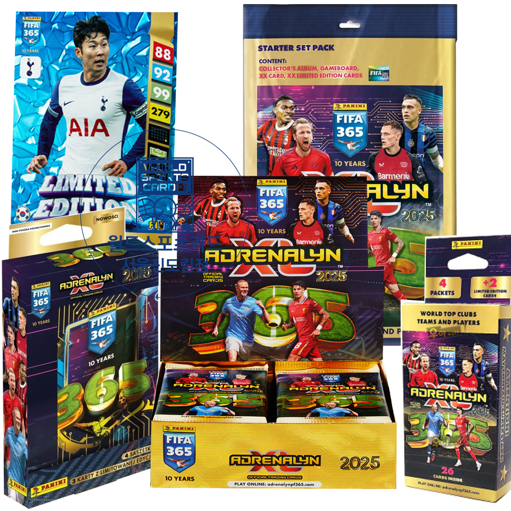 손흥민 파니니축구카드 2025 아드레날린 365 멀티팩 스타터 포켓틴 EPL 프리미어리그 : 월드스포츠카드 서울신도림점