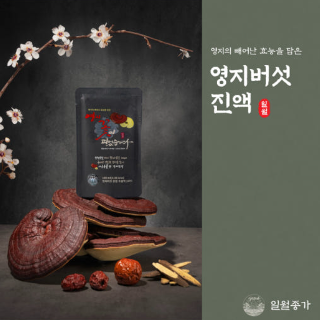 [명절선물] 국산 일월종가 영지버섯진액 버섯즙 100mlx30개입 : 젠틀집사