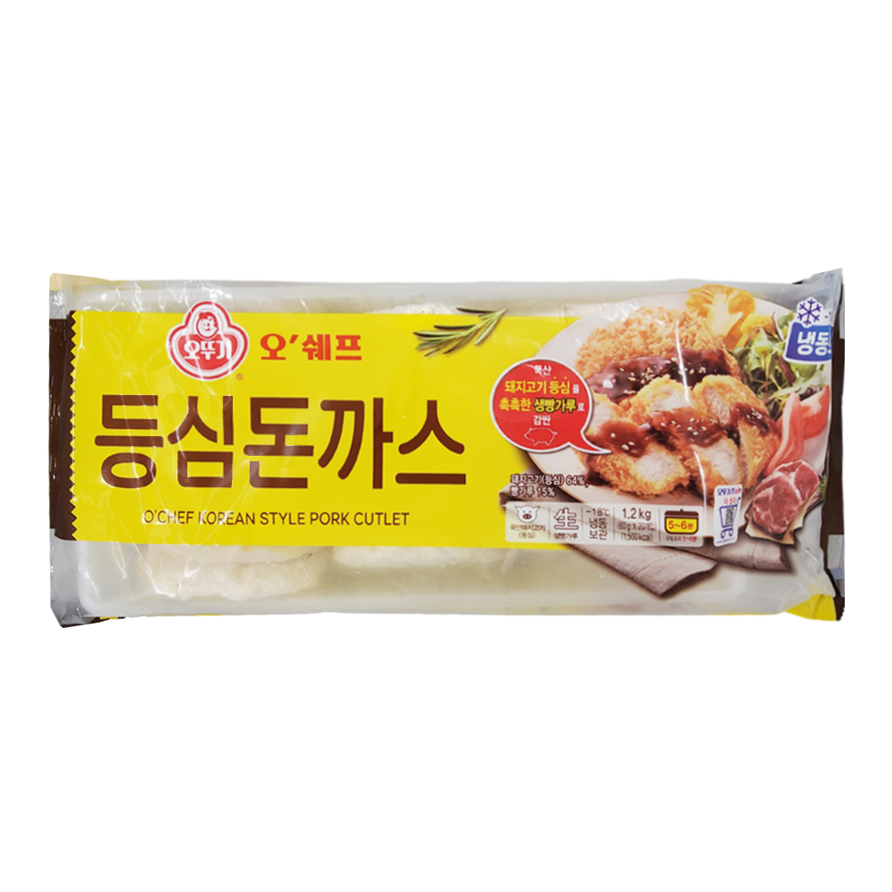 오뚜기 오쉐프 등심돈까스 1.2kg (60gX20개입) (8801045940144) : 서울서남부농협하나로마트