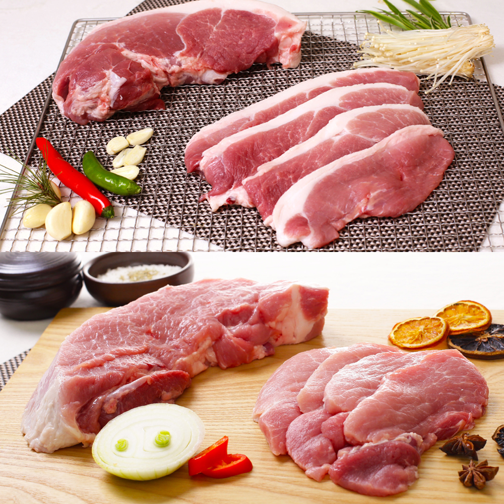 가야촌 한돈 냉장 뒷다리살 500g : 가야촌