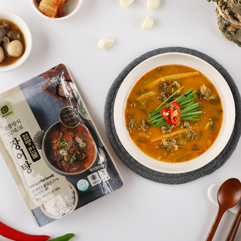 국내산 민물장어 육수 맛의 진한 장어탕 500g 5팩 : 농업회사법인 아임푸드