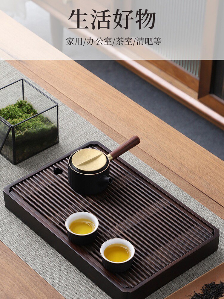 다도 산수 차판 대나무 차반 보이차 테이블 전통 퇴수통 차트레이 대형 건조 차친구 특가 격자 대나무쟁반 소 58 : 꼬리잡화점