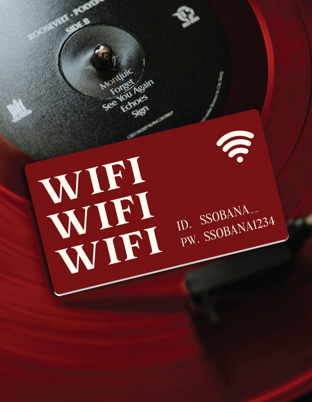 와이파이 안내판 / Wifi Notice Board : 쏘바나