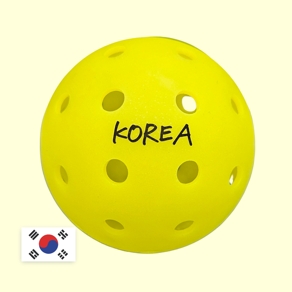(6개세트)KOREA 피클볼 공 경기용 실내용 실외용 : 키친 피클볼 스토어