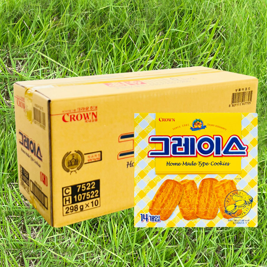 크라운 그레이스 298g 10개 1박스 한박스 대용량 : 슬기로운알뜰마트