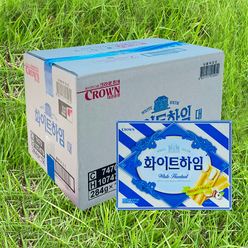 크라운 화이트 하임 284g 12개 1박스 한박스 대용량 : 슬기로운알뜰마트
