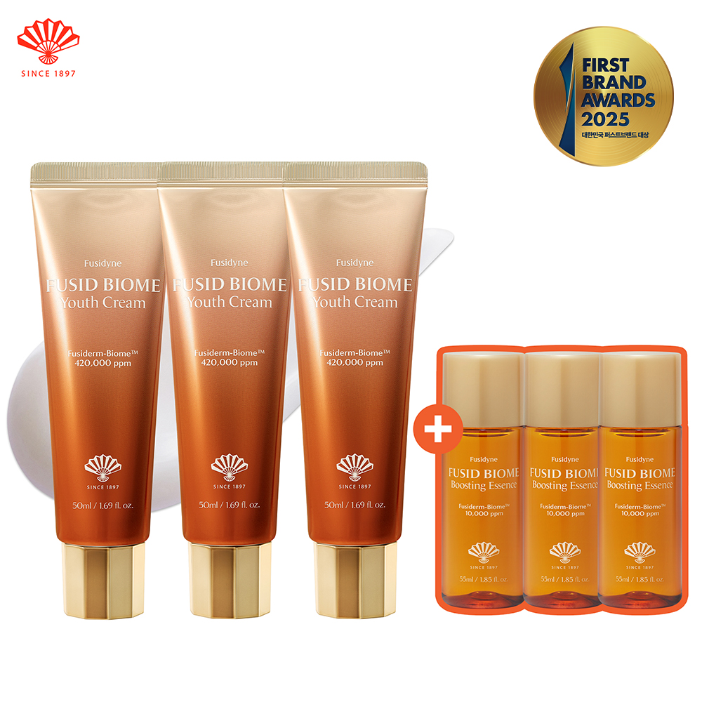 [3개묶음] 동화약품 후시다인 후시드 바이옴 유스 크림 50ml + 부스팅 에센스 55ml 3개 : 동화약품 후시다인