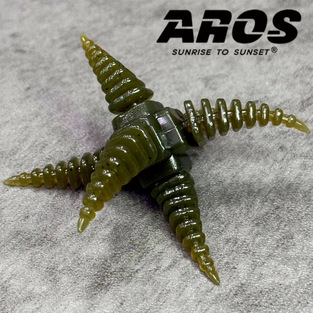 AROS 아로스 더블 넥서스 배스웜 강호형 DOUBLE NEXUS 03 GREEN PUMPKIN : 낚시갤러리