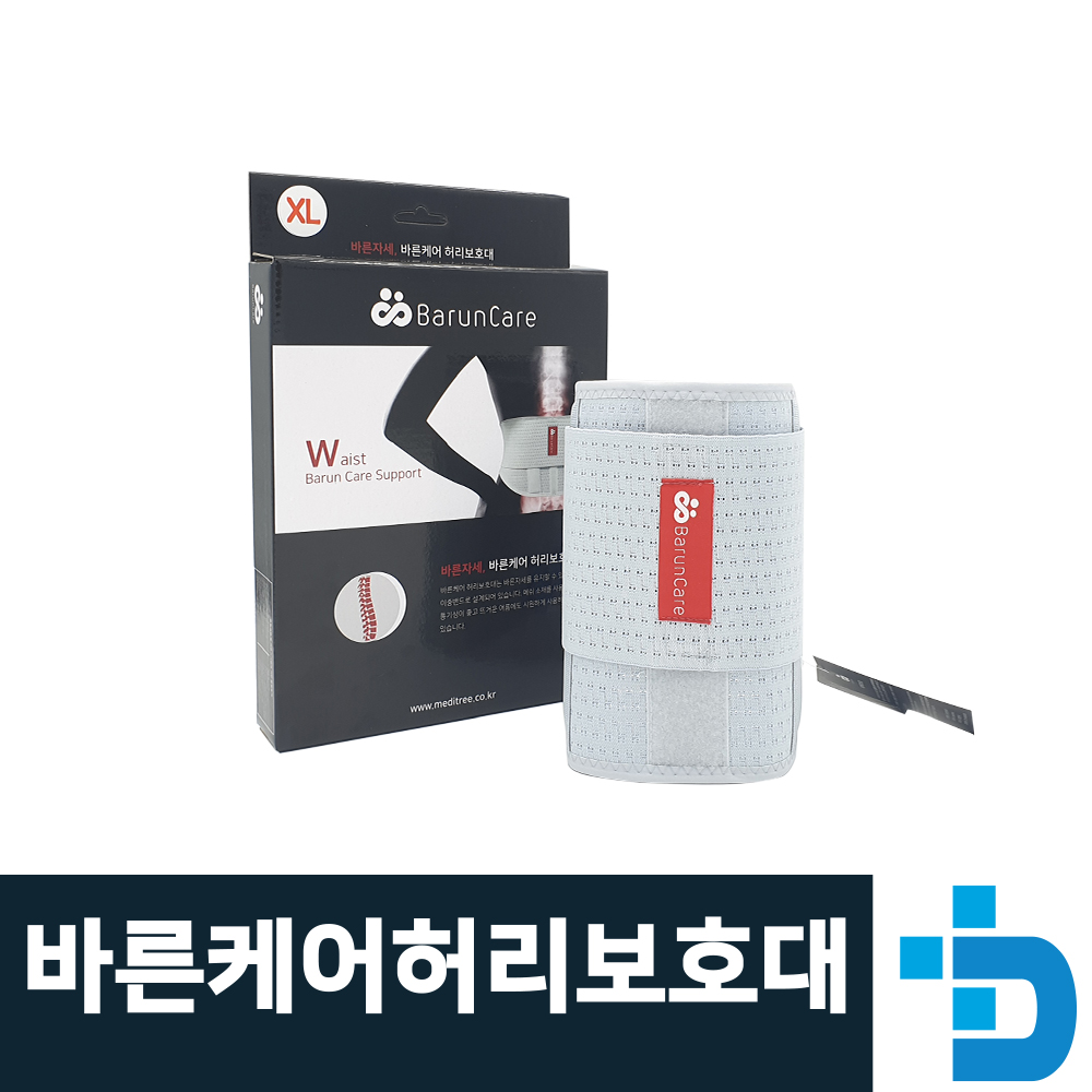 바른케어 메쉬 2중 허리 보호대 디스크 수술 척추 지지대 헬스 운동 자세 교정 복대 밴드 : MEDITEC