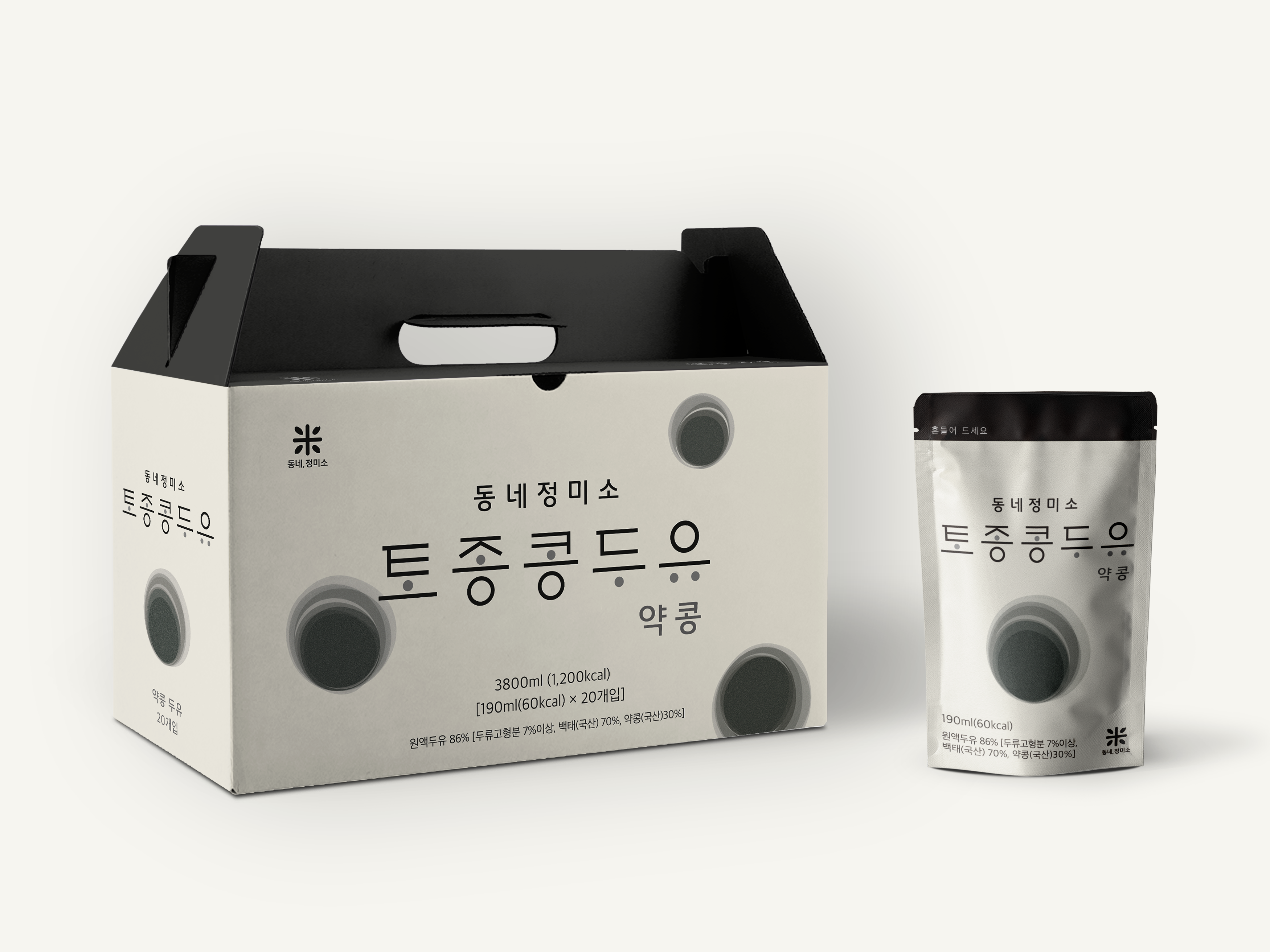 동네정미소 토종콩두유 약콩 (2박스) : 동네정미소