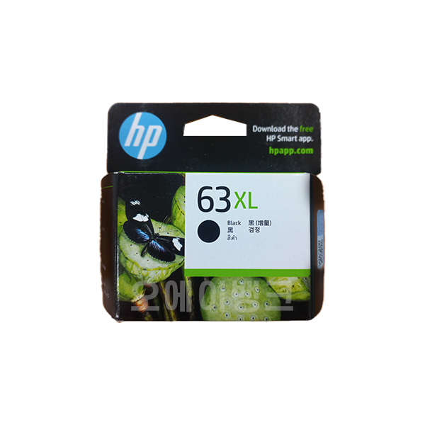 HP 정품 F6U64AA 검정대용량 HP2130 HP2131 HP2132 HP63XL : 오에이뱅크