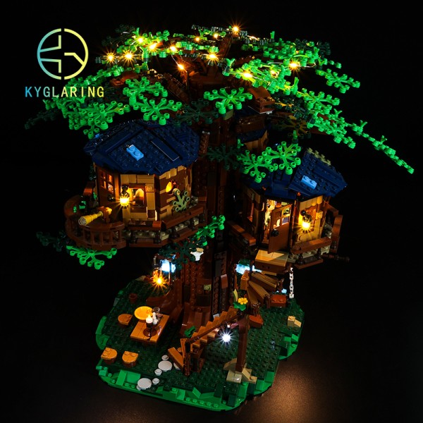 Kyglaring LED 조명 세트, 21318 아이디어용 DIY 장난감, 트리 하우스 표준 버전, 블록 빌딩 전용 모델 없음 : 하루무역