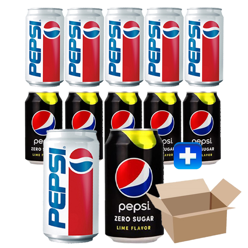 펩시콜라+펩시제로 업소용 355ml 각 6can 박스포장 : 부산종합유통