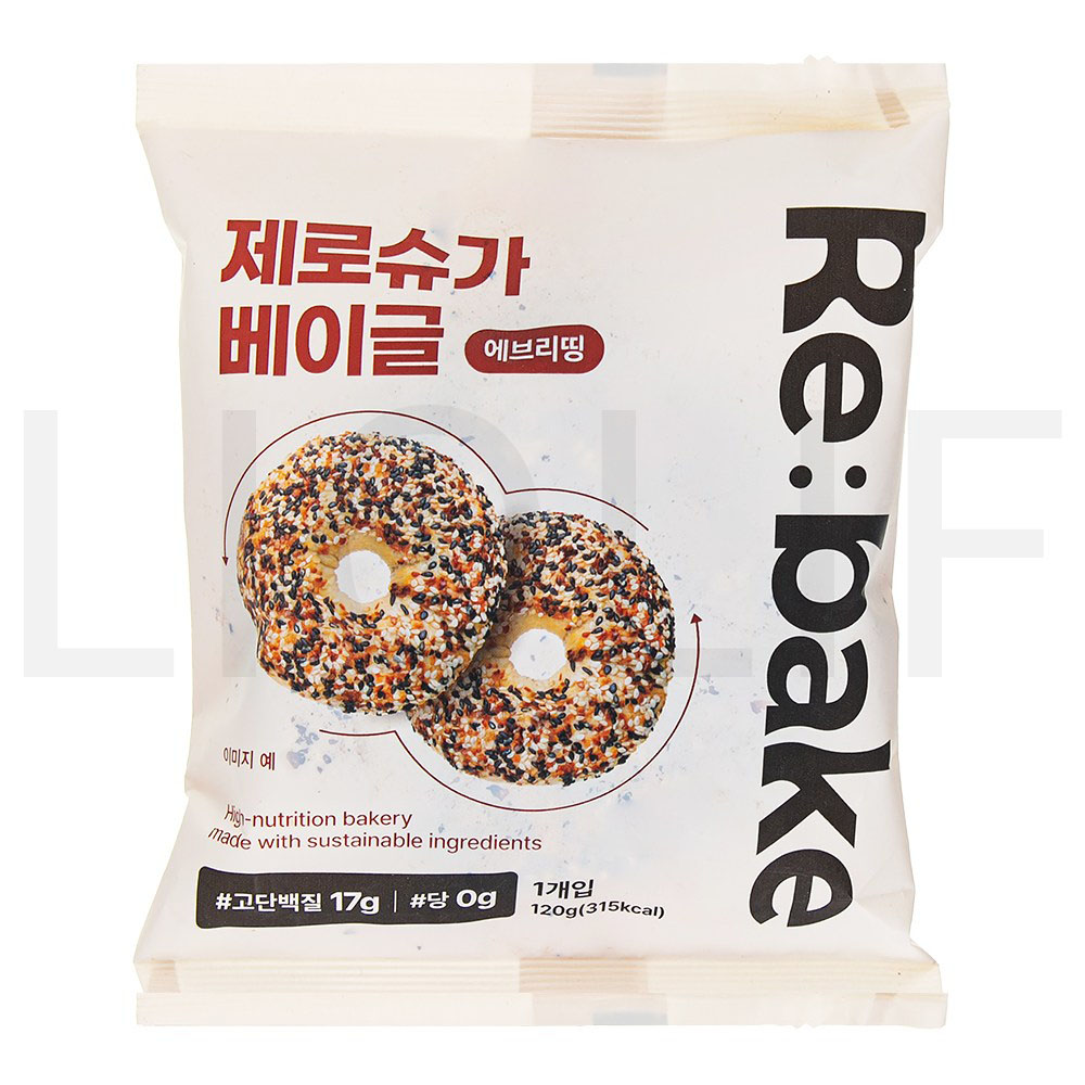 리베이크 리하베스트 제로슈가 베이글 에브리띵 (냉동) 120g 1개 : SUPER SALE