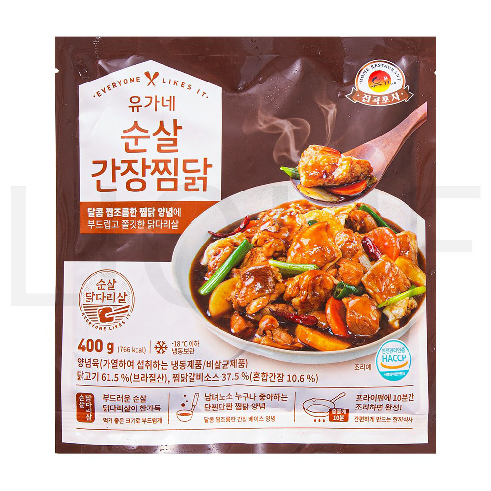 유가네 순살 간장찜닭 (냉동) 1개 400g : SUPER SALE