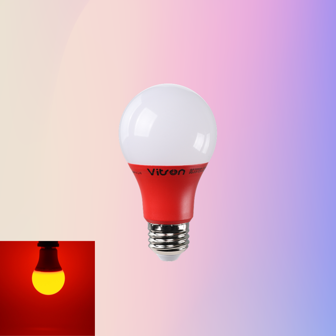 컬러 LED 전구 벌브 칼라 색깔 램프 색전구 8W, 레드(빨강) : 승림스토어