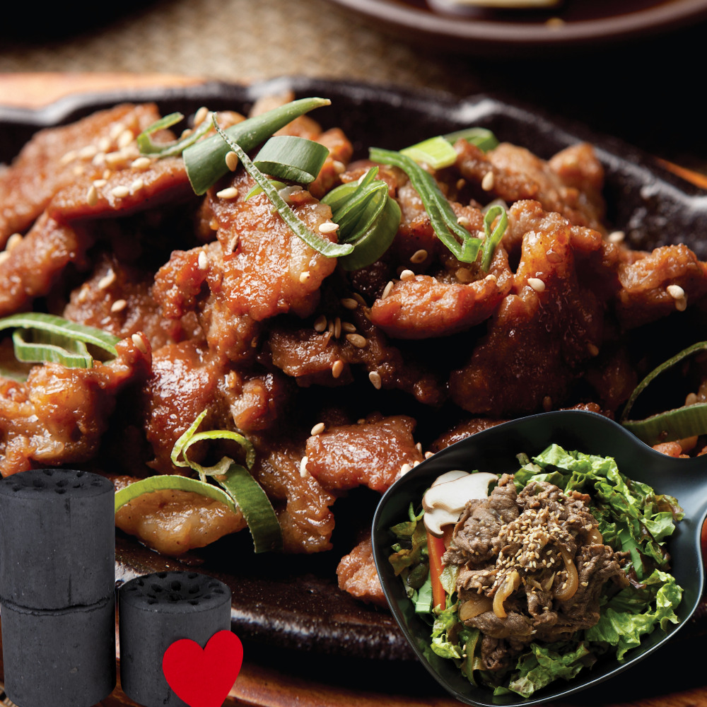 연탄불고기 한돈 간장 양념 돼지 불고기 불백 400g, 2개 : 프레쉬팡팡
