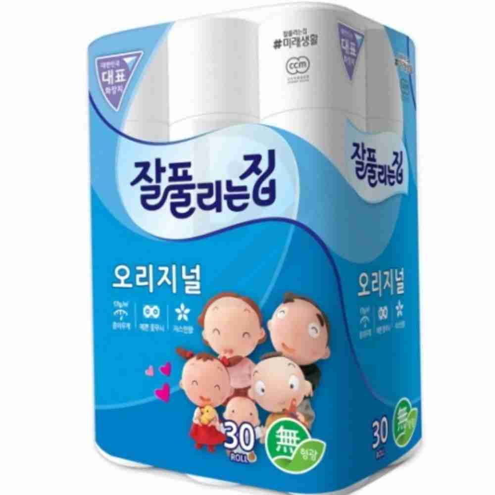 드락 미래생활 잘풀리는집 오리지널 화장지 35m30롤 단 3개입 향기나는화장지 : 드락샵