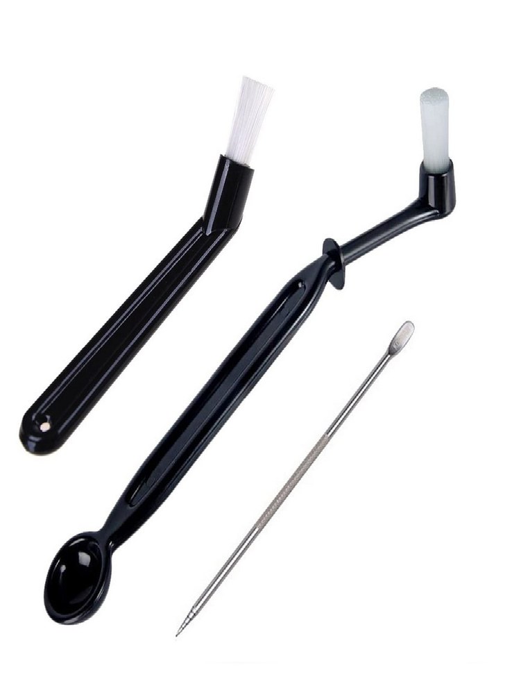 5개 커피머신 클리닝 손잡이 브러시 또는 청소 부속품 36cm14 2인치 키트 C타입 3종 세트 : REDITEM