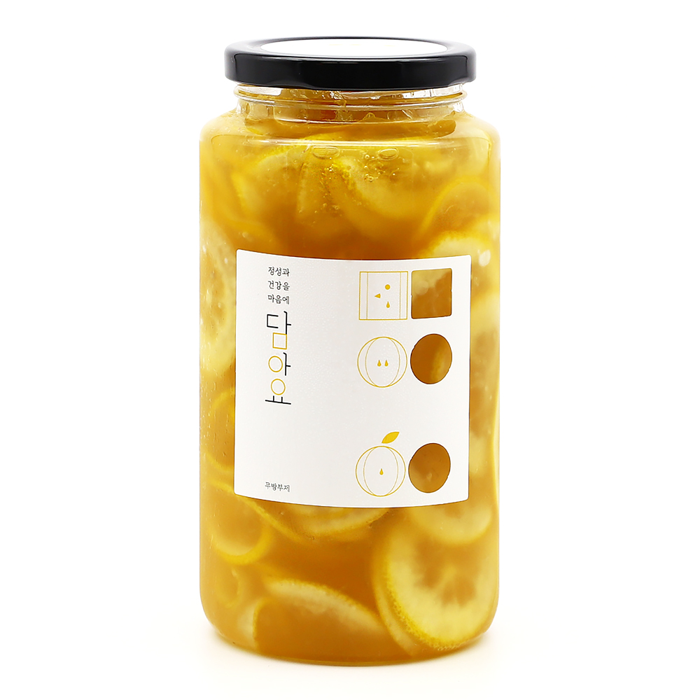 카페 대용량 수제청 레몬청 1kg 파우치 답례품 : 담아요