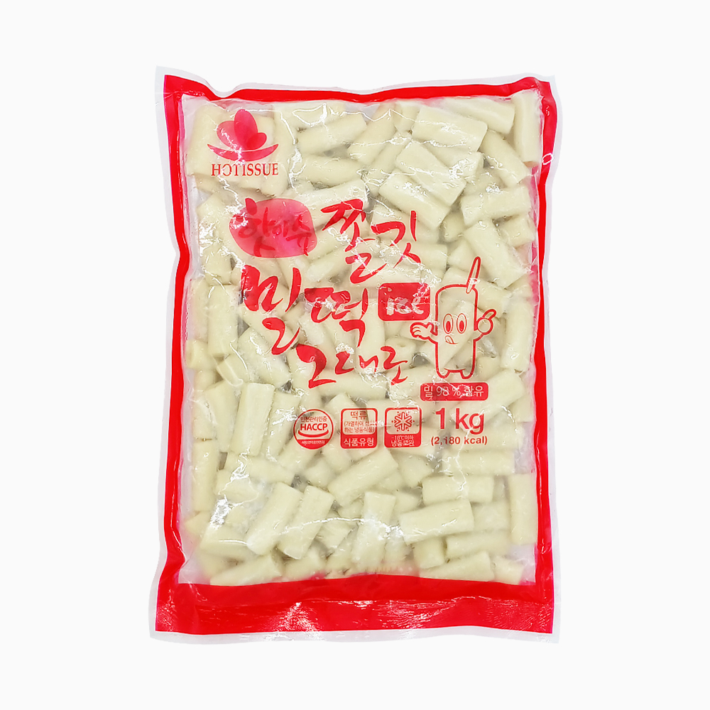 위드쿡 쫄깃 밀떡 그대로 구멍 떡볶이 1kg+1kg : 위드쿡