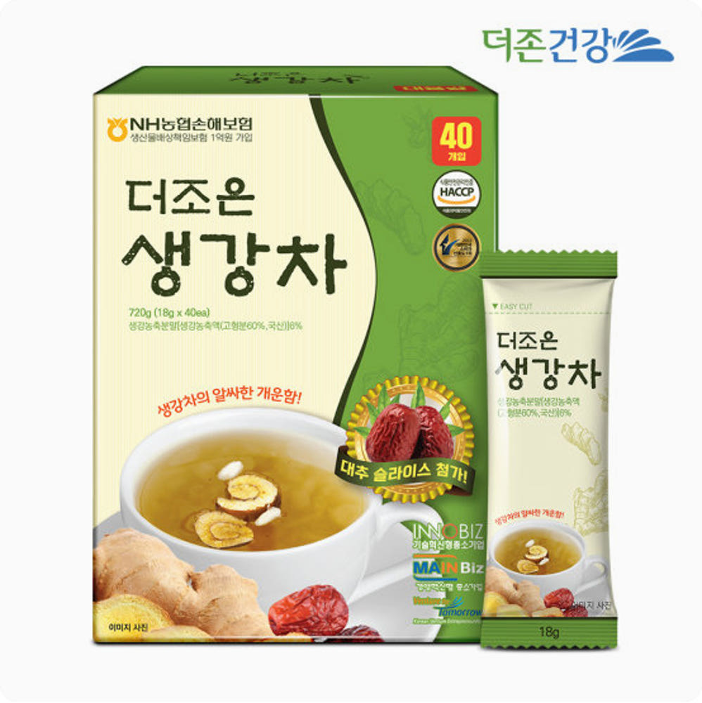 더존건강 더조은 생강차 18g 40포 : 해피키오스코리아