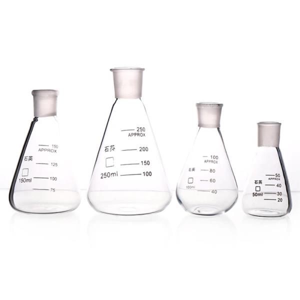마개 석영 유리 원뿔 플라스크 150ml : 유진상사마켓