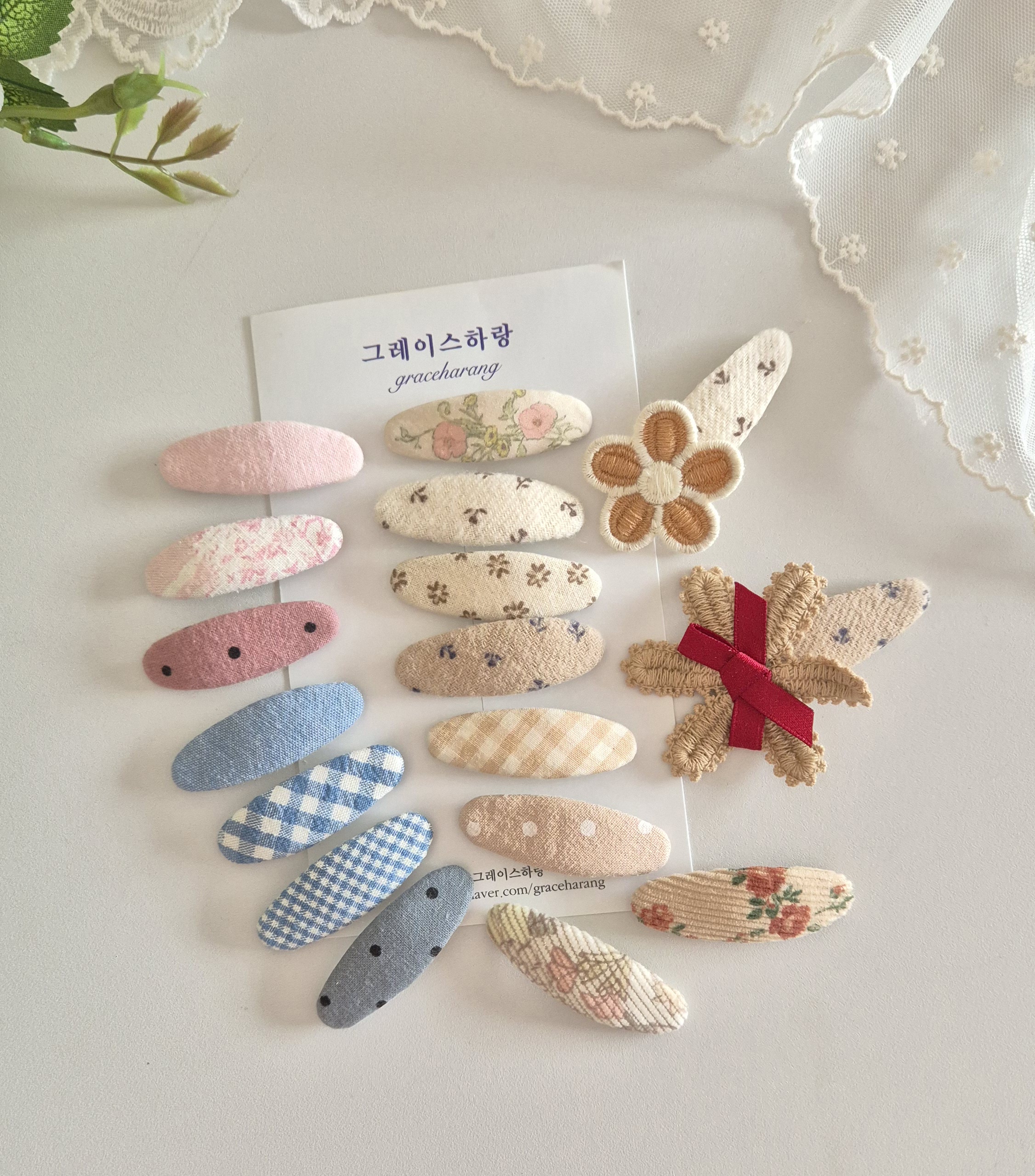 해피데일리똑딱핀(선택 1) : 그레이스하랑
