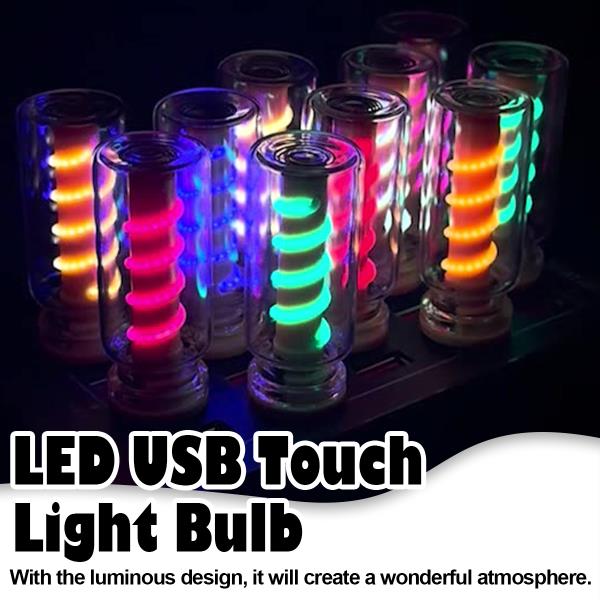 조광 Usb 터치 Led 야등 필라멘트 백열 장식 5V 냉난방 캠핑 미니 휴대용 전구 램프 : HJwarehouse