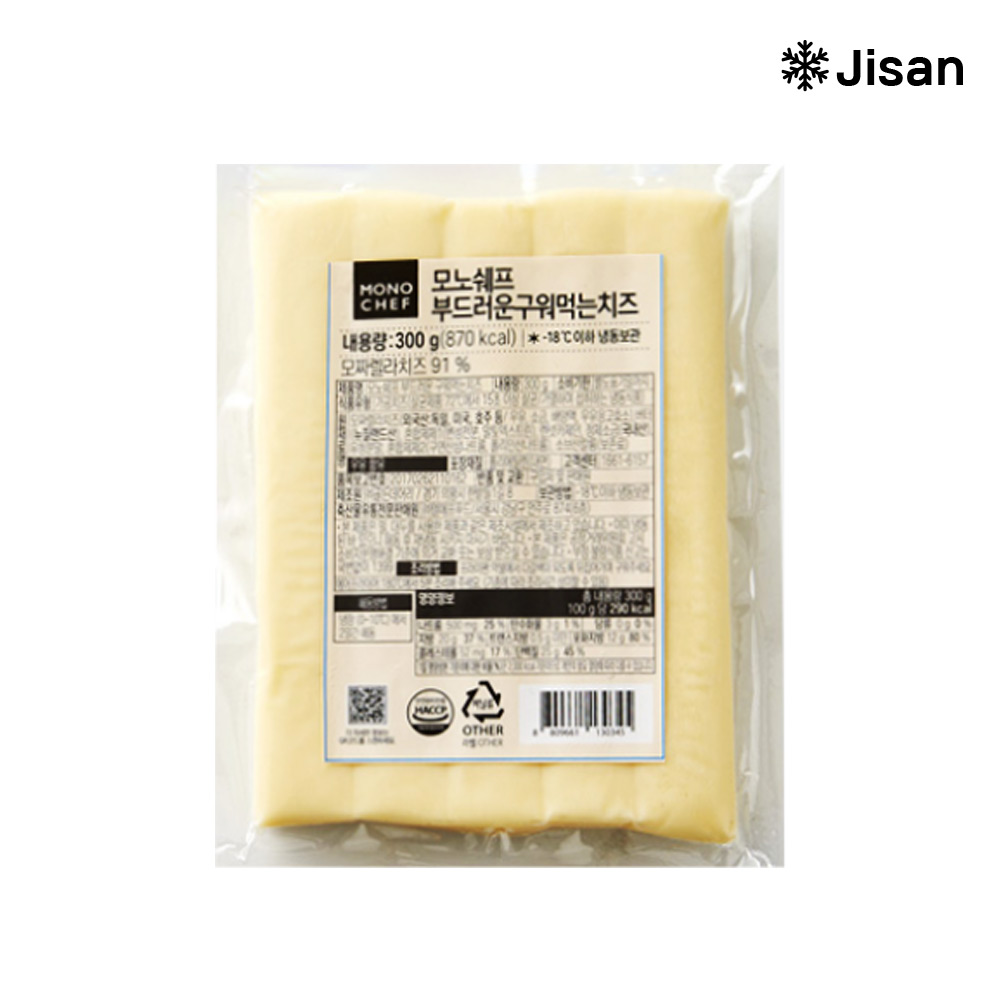 캠핑 이자카야 바베큐 모노쉐프 부드러운 구워먹는 구이용 치즈 안주 5입 총300g : 지산마켓