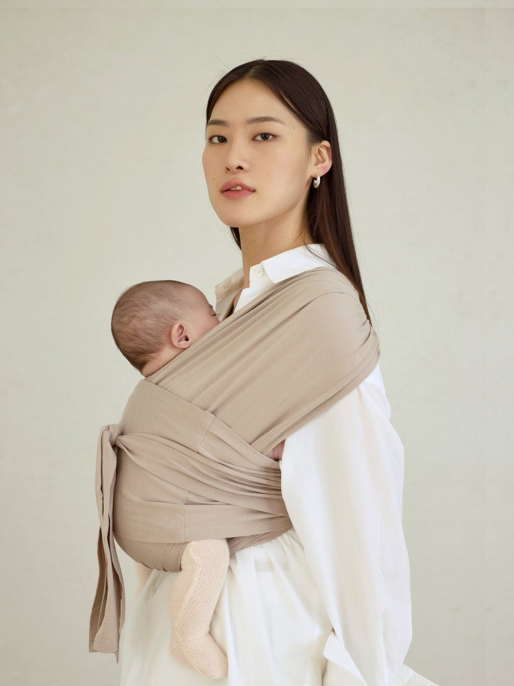 코니아기띠 플렉스 SoftBreeze™ (헤드서포트 포함) 사계절용 신생아 슬링 아기띠 : 코니바이에린