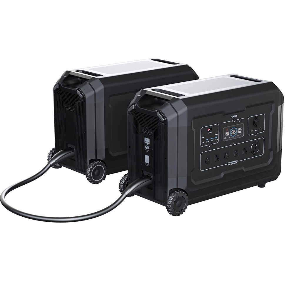 홈 캠핑 파워 스테이션 LIFEPO4 뱅크 충전 에너지 시스템 4000W 휴대용 110V 태양광 발전기 10KW : 저무리4
