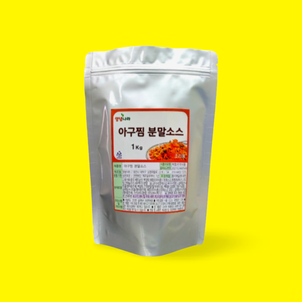 아구찜 소스 코다리 꽃게 닭도리탕 낚지볶음 해물 찜 양념 양념장 1kg : 거인의마켓