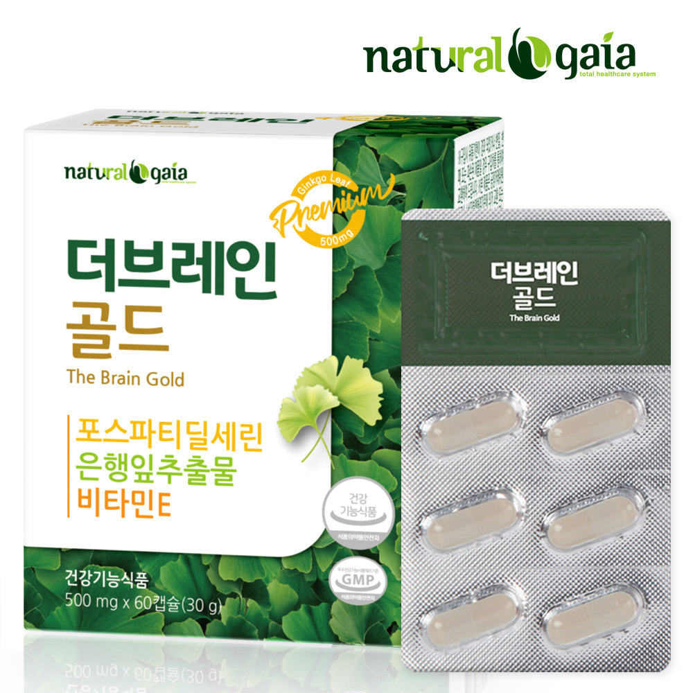 휴오레 포스파티딜세린 포스타디딜세린 포스파디딜세린 더브레인골드 60캅셀, 1개 : 휴오레