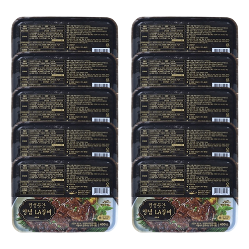 정성곳간 강순의 양념 la갈비 400g 10팩 : FORURIUM