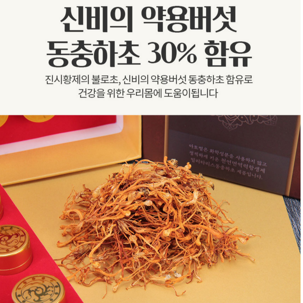 동충하초 아토별 침향 녹용 홍삼 마카 환 30환, 2개 : 럭키네하우스