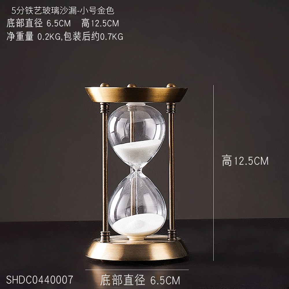 15분 탁상 메탈 모래 북유럽 집들이선물 골드 탁장 거실장식 책상 성모금속 시계 30분 경과 트럼펫 고동삼주모래시계 : 믿음으로사는세상