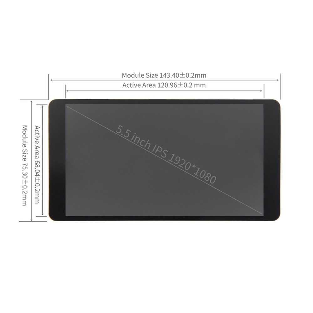 화면 보조 HDMI IPS 파이 호환 모니터 1920X1080 콘솔용 3B 5 HD 디스플레이 게임 인치 LCD PC용 4B : 트렌디구대42