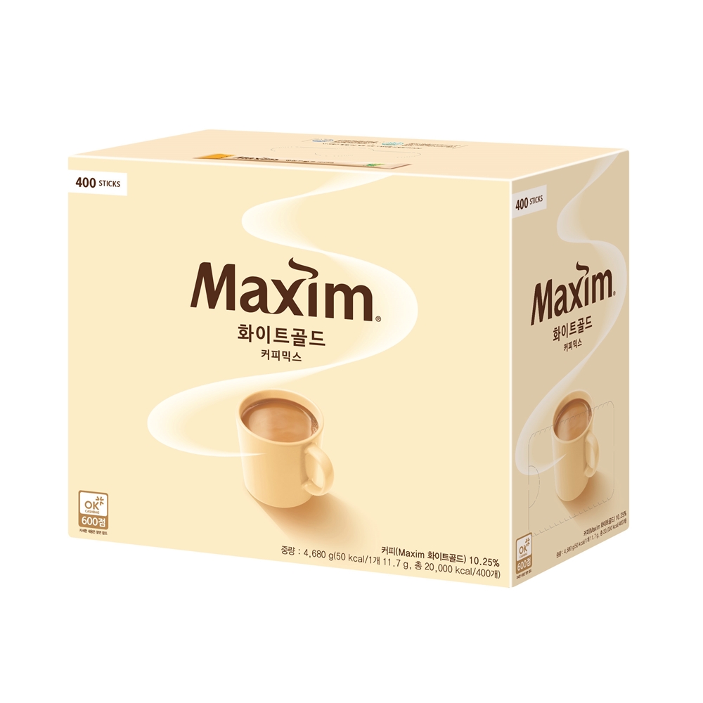 동서식품 맥심 화이트골드 11.7g x 400개입 : 모카다방