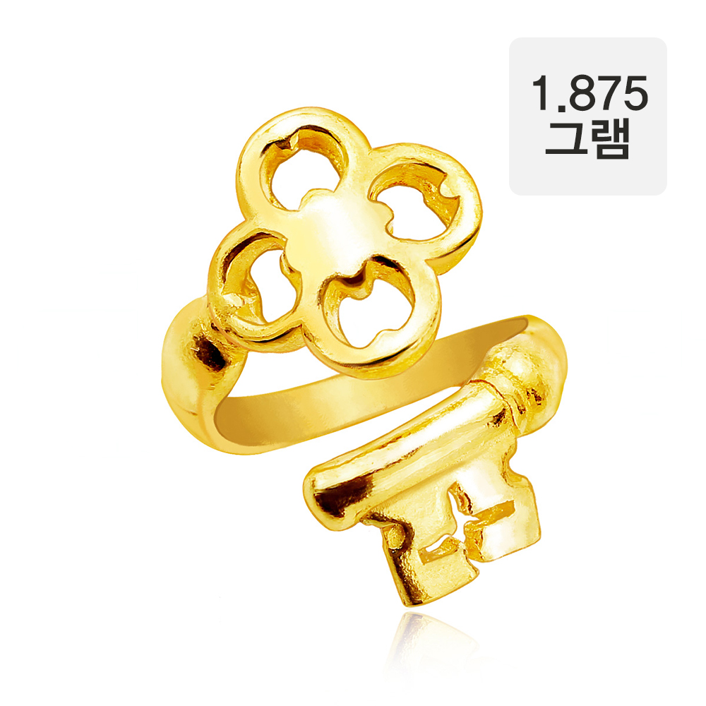 24k 황금 열쇠 돌반지 1.875g : 금아당